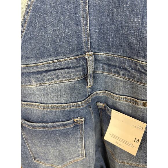 NWT KanCan Blue Distressed Pockets Adjustable Straps Denim Overalls #1427 SZ MD - Picture 9 of 12